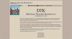 Desktop Screenshot of dtklawgroup.com